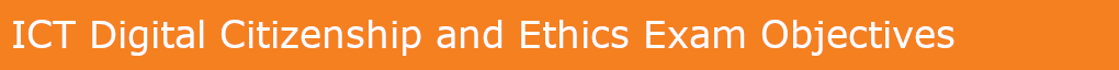 ICT Digital Citizenship and Ethics